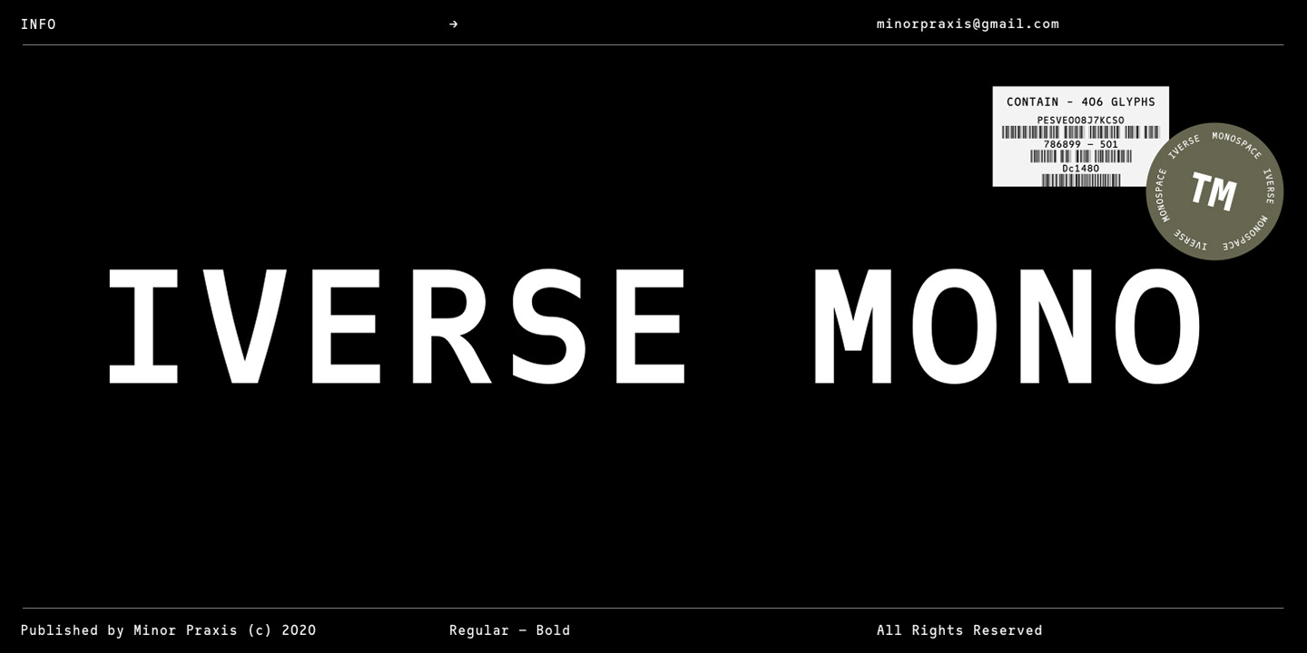 Шрифт Iverse Mono